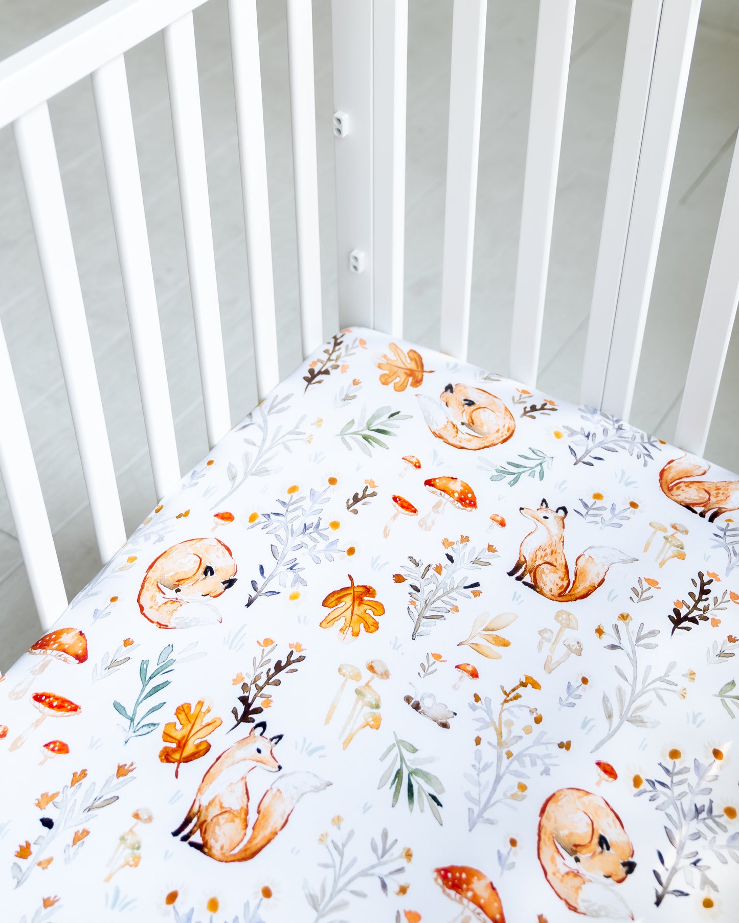 2-Pack StretchLuxe Fitted Crib Sheets (Woodland Foxes, Forest Fairytale)