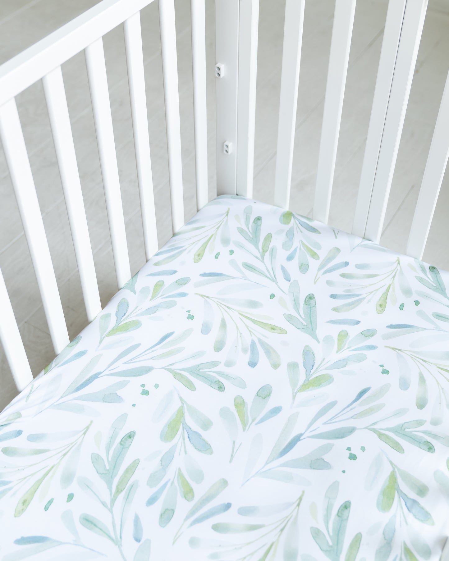 2-Pack StretchLuxe Fitted Crib Sheets (Baywood Eucalyptus, Lemonade)