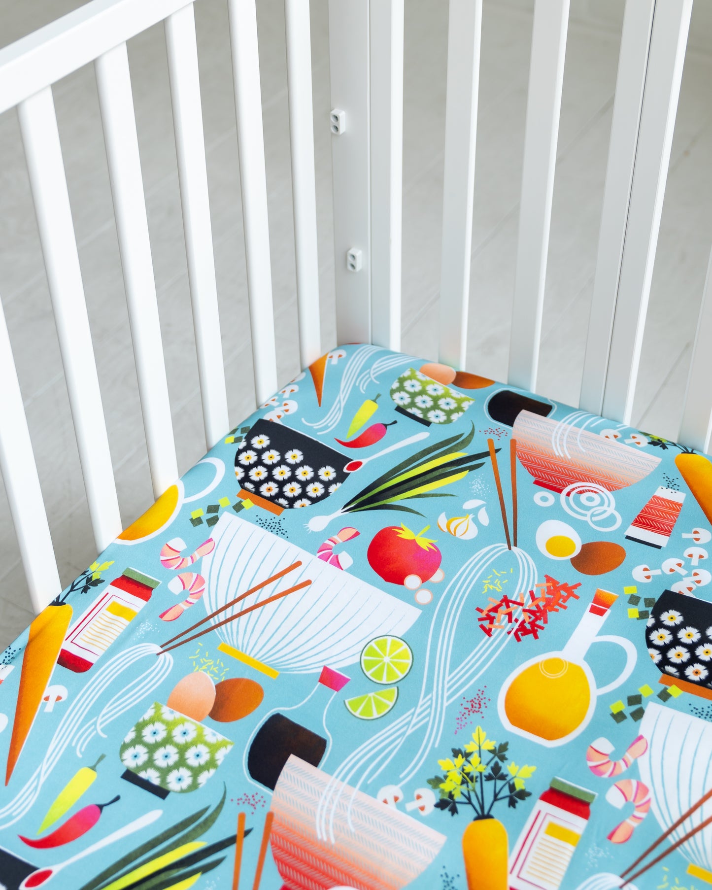 2-Pack StretchLuxe Fitted Crib Sheets (Pretty Poppies, Naptime N' Noodles)