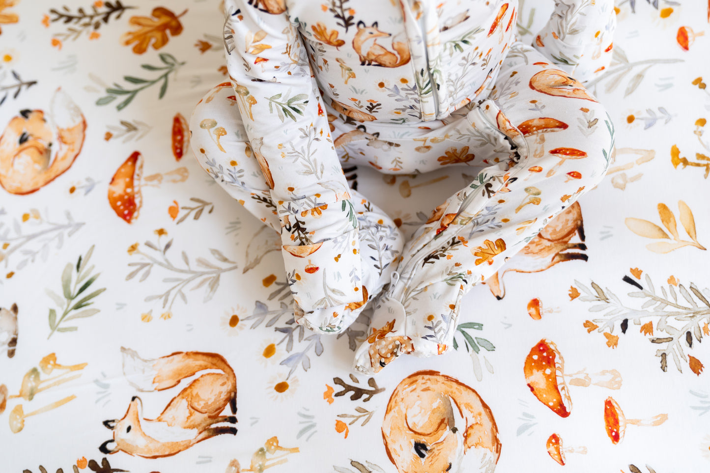 Woodland Foxes StretchLuxe Fitted Crib Sheet (Single)