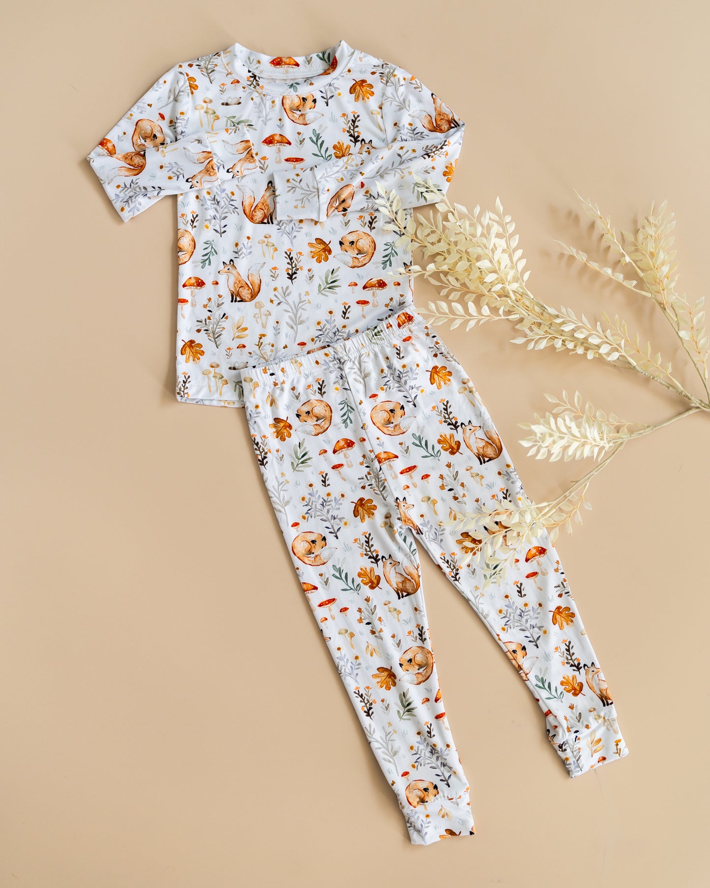 Woodland Foxes StretchLuxe Two-Piece Pajama Set