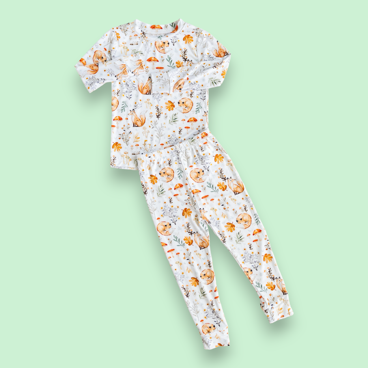 Woodland Foxes StretchLuxe Two-Piece Pajama Set