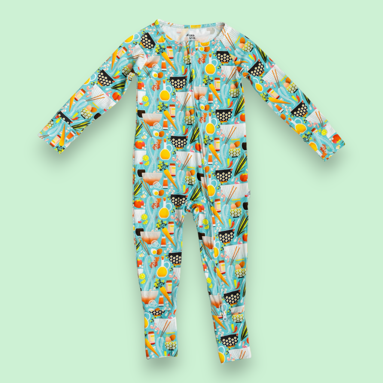 Naptime N' Noodles StretchLuxe Zip Footie