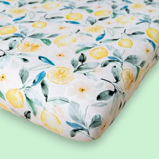 Lemonade StretchLuxe Fitted Crib Sheet (Single)