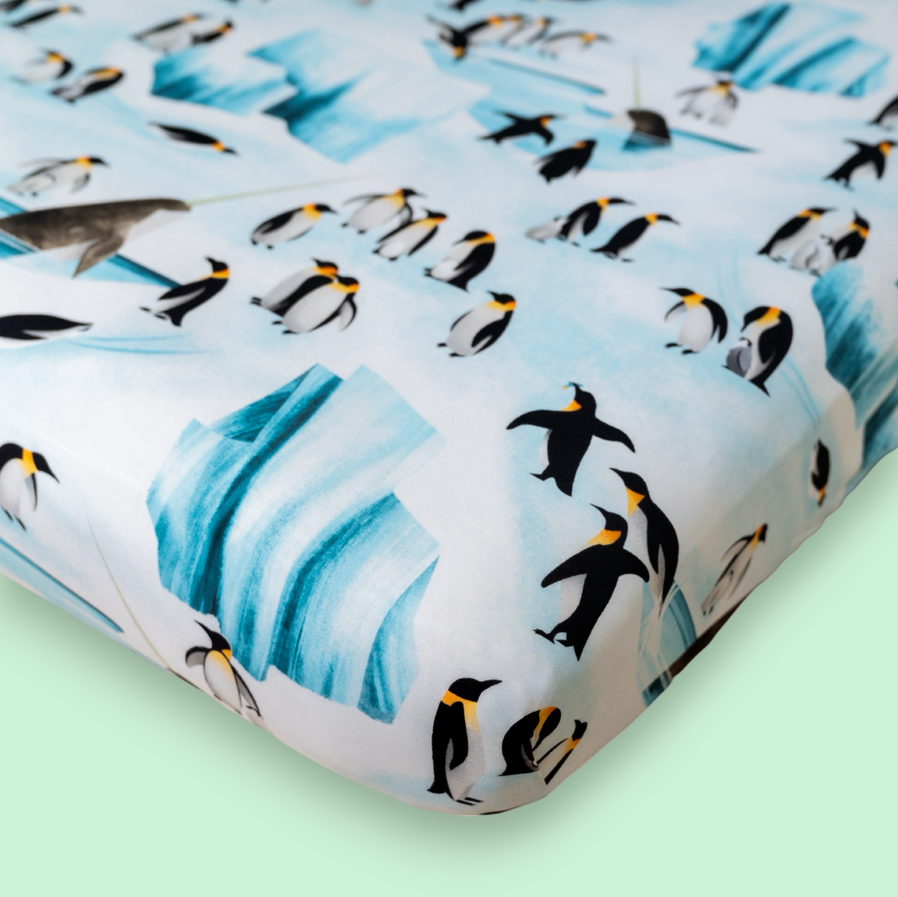 Emperors on Ice StretchLuxe Fitted Crib Sheet (Single)